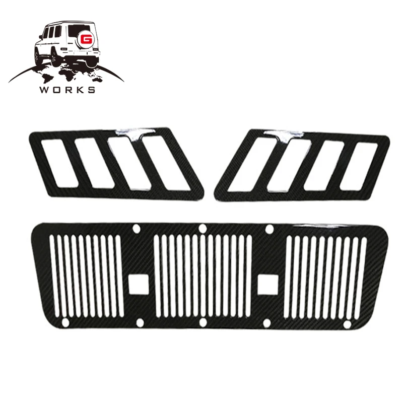 

G class w463 fender Side air Vent Cover for G350 G500 G55 G63 G65 Carbon Fiber Fender Add-on Vents and front hood vent