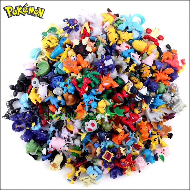 2,5 3 Cm Pokemones cifras 144 de 288 No repetir 24 unids/bolsa nuevos LOLS muñecas figuras de acción de juguete para Carta colección niños