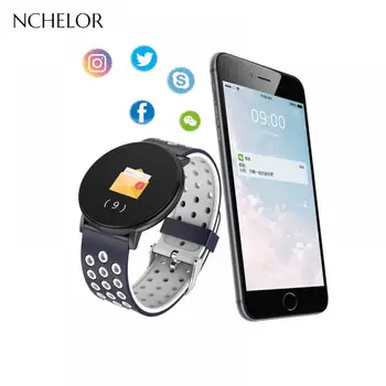 

ID119 Smart Business Watch Men's Heart Rate Blood Pressure Exercise Pedometer Fitness Tracker Smartwatch Information Reminde