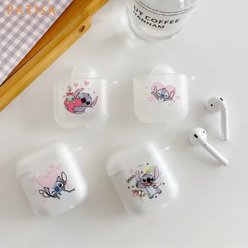 

Cartoon soft Silicone Stitch Double-sided pattern Earphone Case for AirPods 1 Headset Box Wireless Headphone Cover for AirPods 2