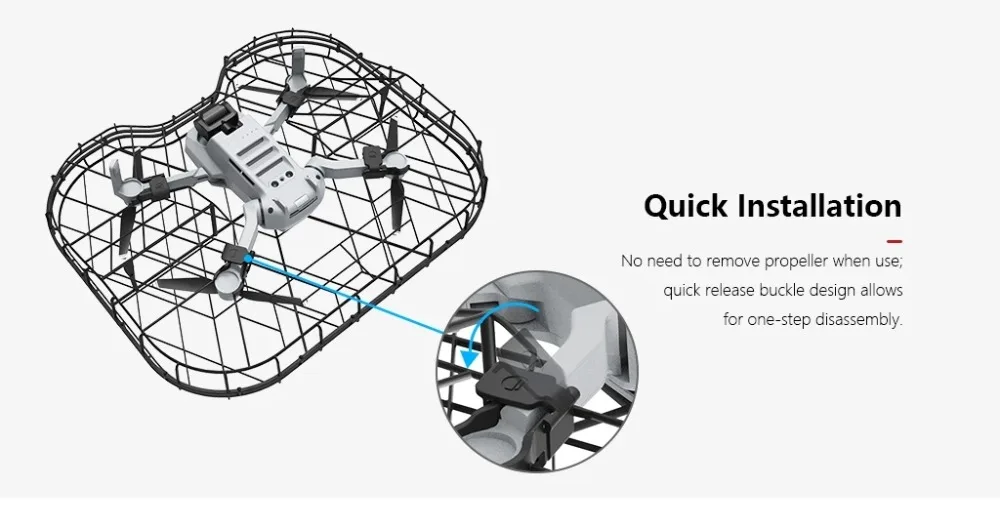 PGYTECH для DJI Mavic Mini полностью закрытый защитный каркас протектор Пропеллер Защита для DJI Drone Mavic Мини-Аксессуары