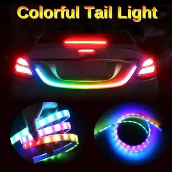 

Car Extra Stop Light Dynamic Streamer Floating LED Light Strip Car Rear Trunk Tail Brake Running Turn Car Exterior Signal Lamp
