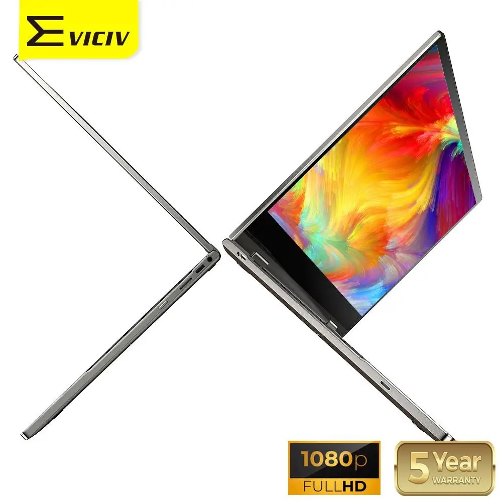 Evociv lapdock para samsung dex recarregável portátil monitor huawei fácil parceiro de projeção touchscreen teclado display lcd usb