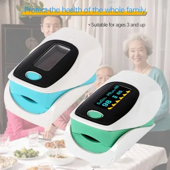

Fingertip Pulse Oximeter Medical Home Digital Oxygen Oximeter SpO2 Saturation Pulse Oximeter Health Product Tool Random Color