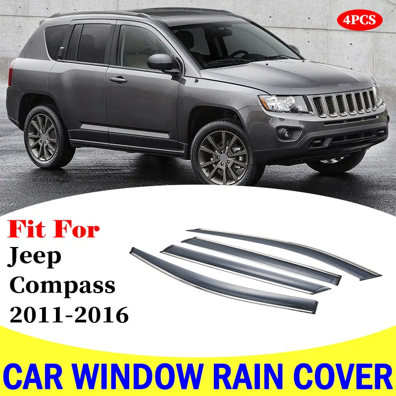 Козырёк окна для jeep Compass 2011-2016 дефлекторы от дождя автомобиля тент отделка крышка