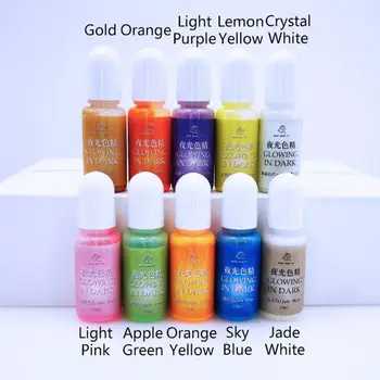 

10 Pcs/set Luminous High Concentration Epoxy UV Resin Coloring Dye Colorant Pigment Handmade DIY Jewelry Making Accessories AXYD