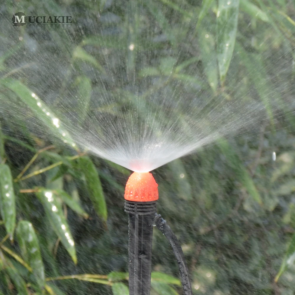 MUCIAKIE 50PCS 18CM Lawn Grass Garden Watering Tools Round Sprinklers Gardening 360 Vortex Classic Spray Adjustable Nozzle