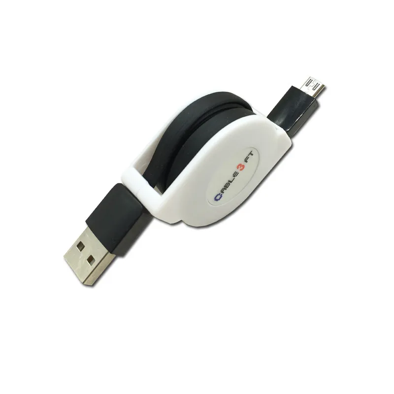 2/3 м микро USB Выдвижной зарядный кабель для Samsung Galaxy J3, J5, J7 года Redmi 8 7A 7 6 портативное зарядное устройство адаптер кабель