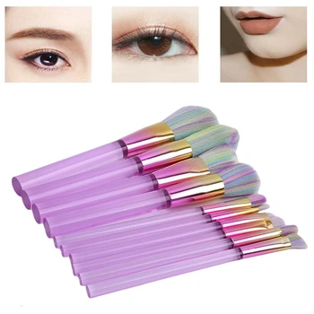 

Makeup Brush And Cosmetics Tool Flat Column Base Brush Acrylic Transparent Make-up For Woman Professional