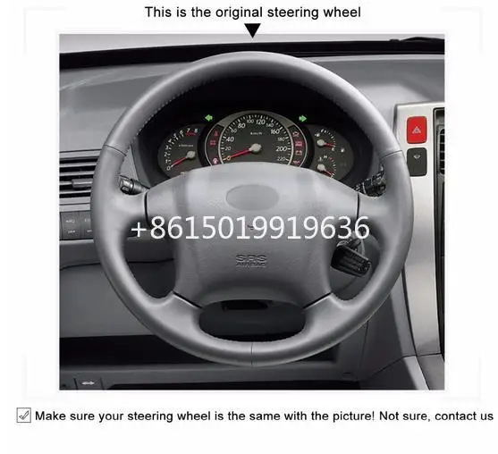Черные кожаные DIY чехол рулевого колеса автомобиля для hyundai Tucson 2005 2006 2007 2008 2009