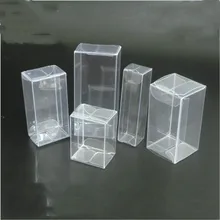 10 Uds espesar PVC transparente caja de dulces cumpleaños titular de la boda Favor cajas de dulces de chocolates evento dulce caramelo de embalaje de la joyería