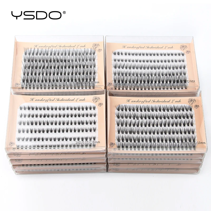 Lashes Individual Volume Thick Eyelashes Extension Makeup 20D Cluster False eyelashes 5/10/50/100 Boxes In Bulk Cilios eyelash extensions,fake eyelashes,eyelash extension,eyelash extension lashes,false eyelashes