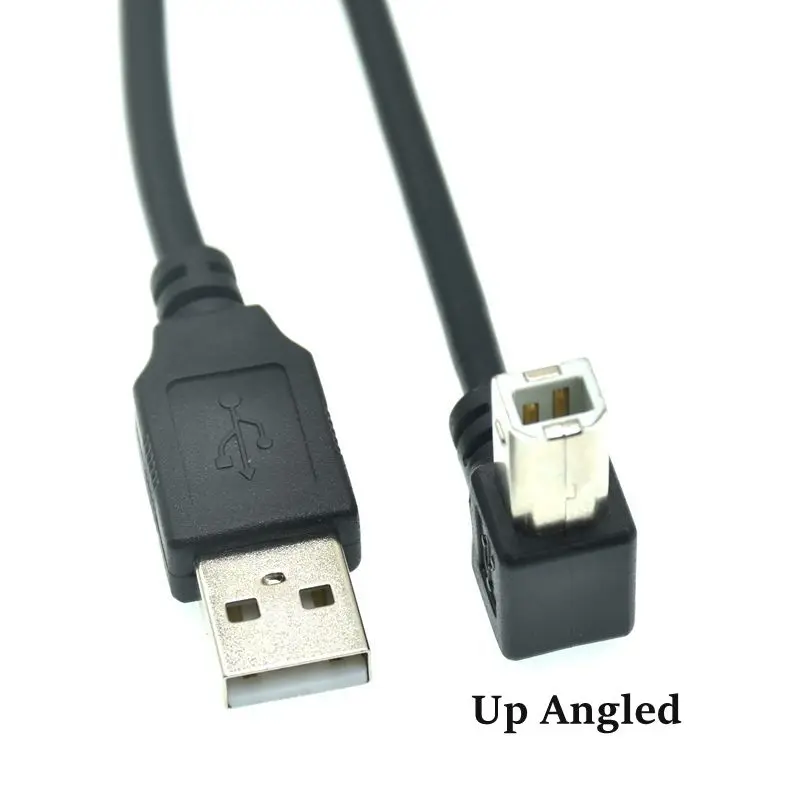 Сканер для принтера с правым и левым углом USB 2 0 разъем а в тип BM Кабель 90 градусов