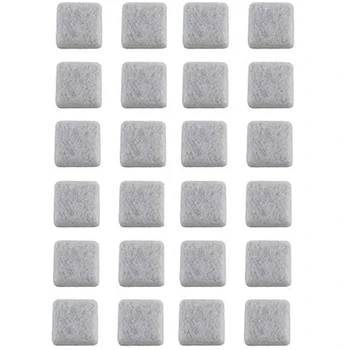 

AFBC 24Pcs Pet Water Dispenser Universal Filter Replacement Parts Activated Sponge Filter for Petmate Replendish & Mason
