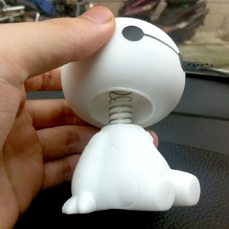 Автомобильный орнамент милый качающийся робот Baymax кукла Автомобильная отделка авто Интерьер приборной панели игрушки с покачивающейся головой аксессуары подарок
