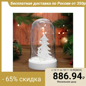 

Illuminated decor "Deer and Spruce"