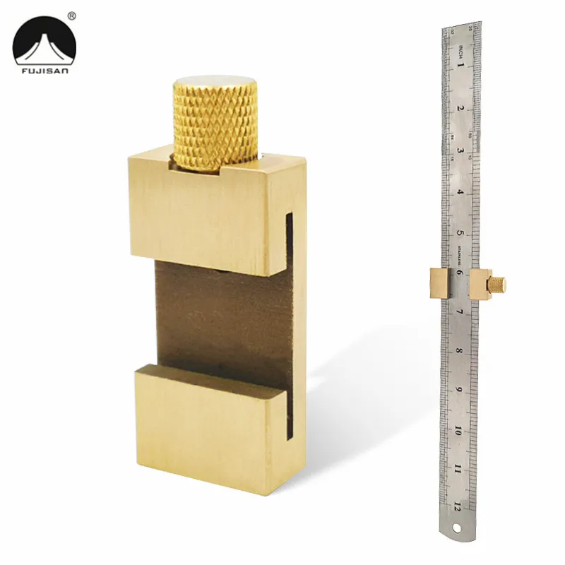 

Square Woodworking 0-300mm 12inch Marking Gauge Precision Slide Ruler for Layout Measuring