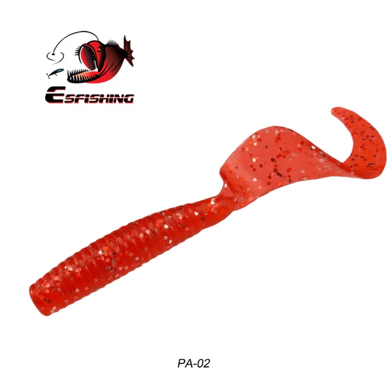 ESFISHING Мягкая приманка Grub CT90 85 мм 3,7 г 10 шт. рыболовные приманки Swimbait рыболовные приманки Isca искусственная вспышка - Цвет: PA02