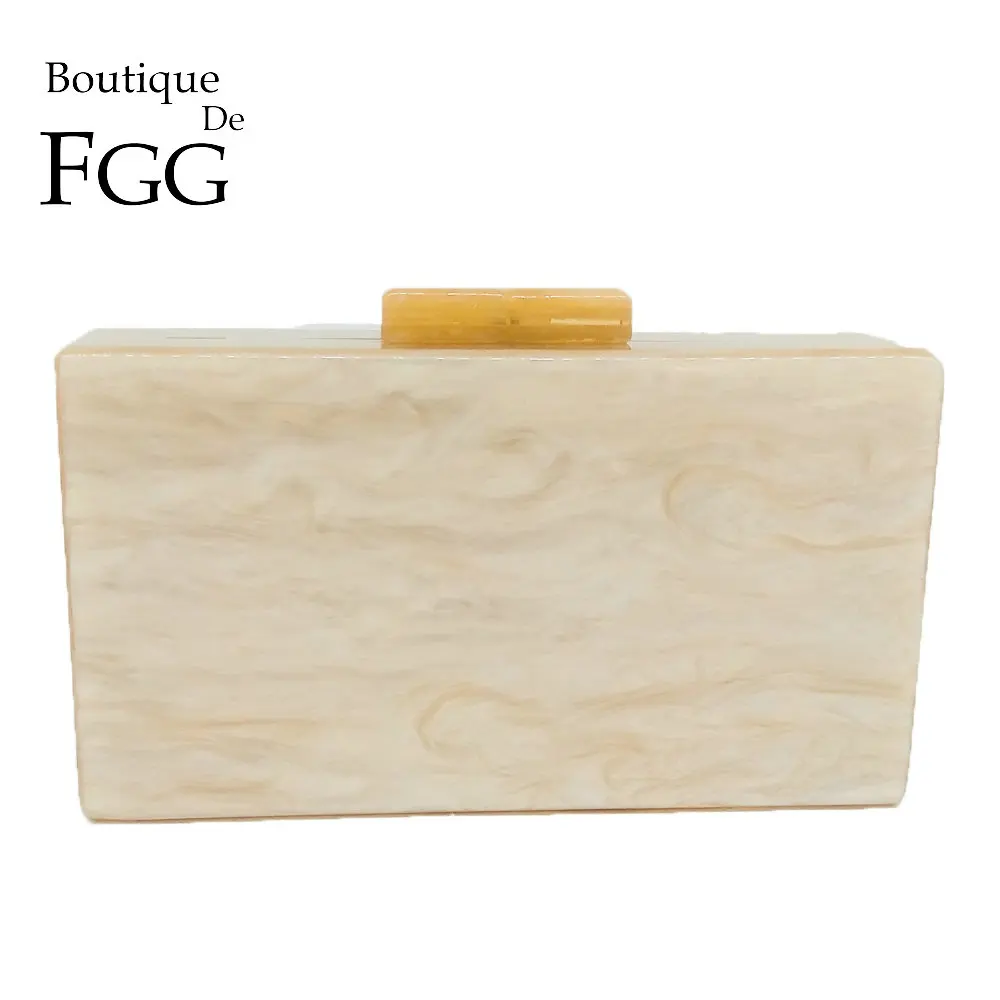 Женский клатч с мраморным принтом Boutique De FGG модная повседневная акриловая