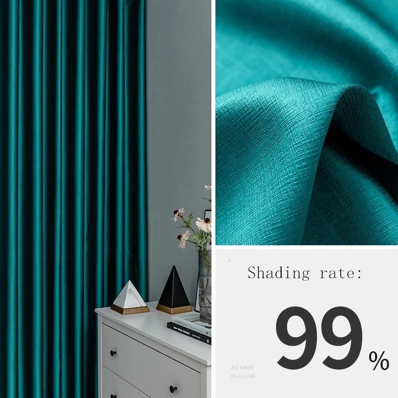 Custom 310cm Solid Blackout Curtains 5