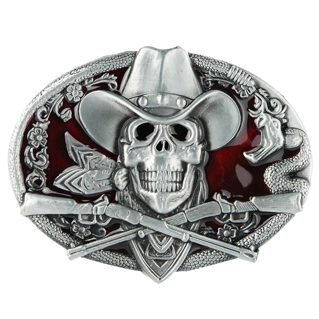 Skull Skeleton Belt Buckle Ghost Mens Jewelry Hip Hop Motorcycle Belt Buckle