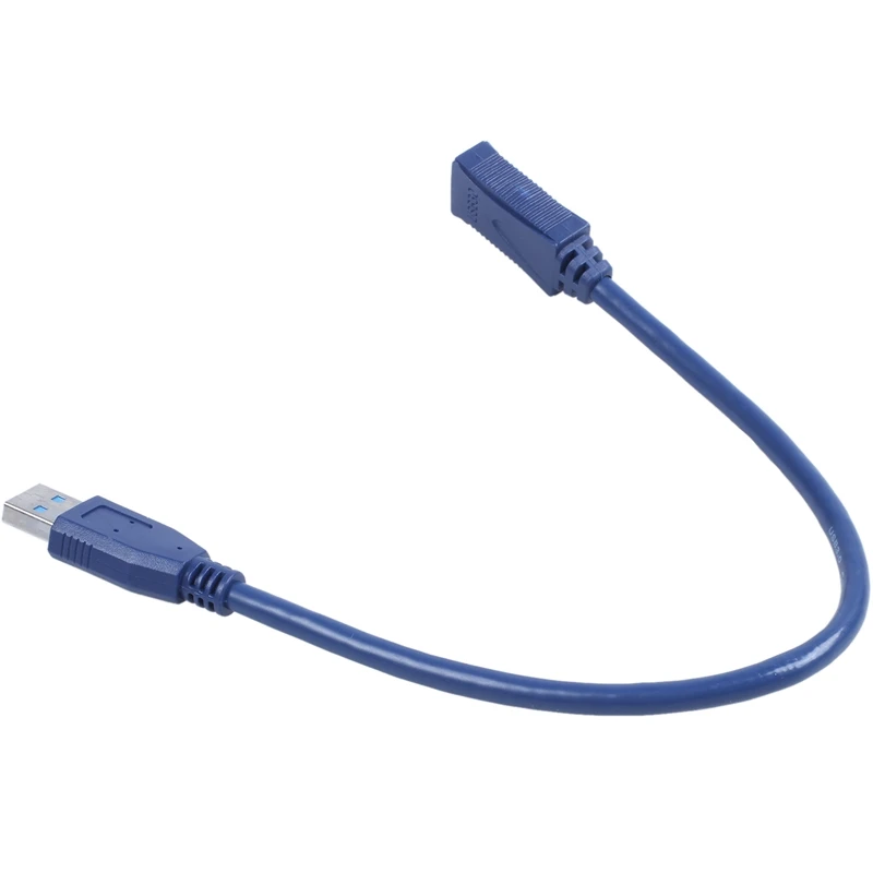 Синий USB 3,0 мужчин и мужчин F/M Тип A Разъем удлинитель 30 см
