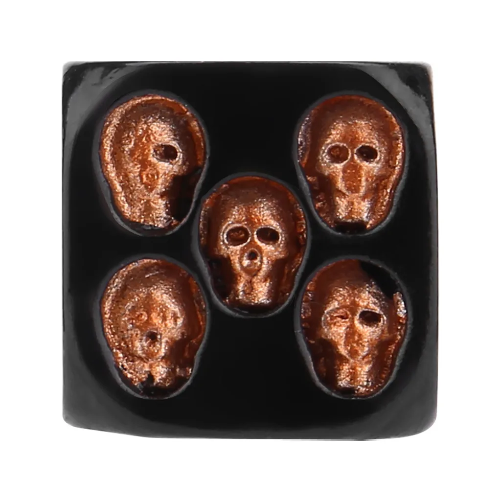 Skull Dice 8x8mm 5-Piece Set Black Color with skull for Party Game Antistress Toys For Children Funny gadgets