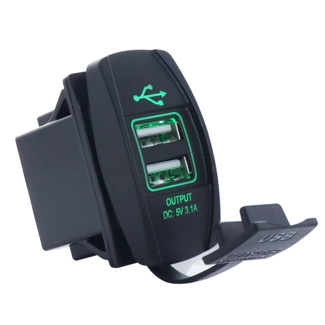 Автомобильное USB зарядное устройство прикуриватель адаптер питания 12-24 В 3.1A двойное USB зарядное устройство для автомобиля лодки мотоцикла грузовика ATV