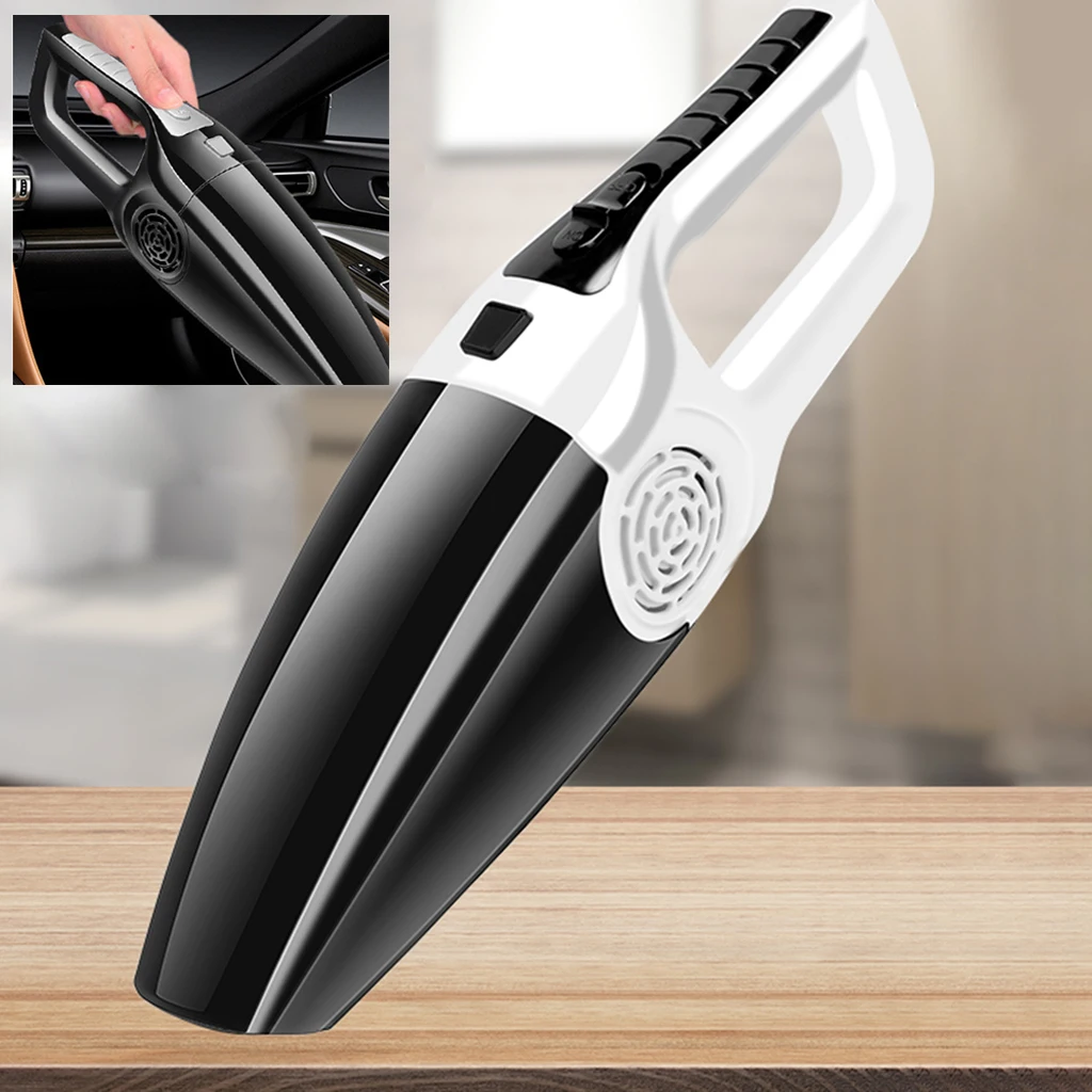 Car Vacuum Cleaner with LED Light, DC12-Volt Wet/Dry Portable Handheld Auto Vacuum Cleaner for Car, 5 Meters Cord