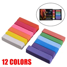 12 цветов Мел для волос, временная краска для волос, маркер, моющаяся ручка, Пастельная краска для волос, салонный Набор для окрашивания волос, инструменты для укладки