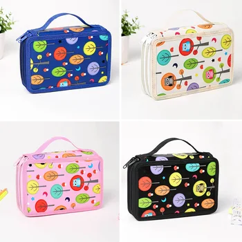 

1pc 36/48/72 Hole Pencil Case Cartoon Estuche Escolar Kawaii Material Escolar Papelaria Astuccio Scuola Pen Case