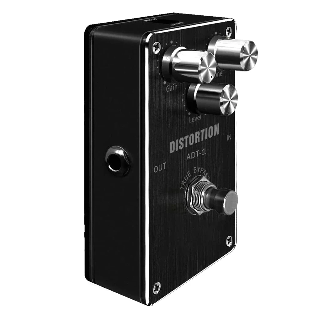 

ADT-1 Distortion Electric Guitar Effect Pedal Modes True Bypass Aluminum Alloy Housing True Bypass Design Guitar Pedal