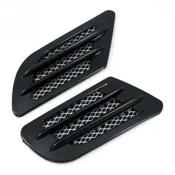 

Hot 1 Pair Universal Fashion Air Flow Intake Vent Sticker Carbon Decoration Side Air Vent Air Vent Stickers Side Wing