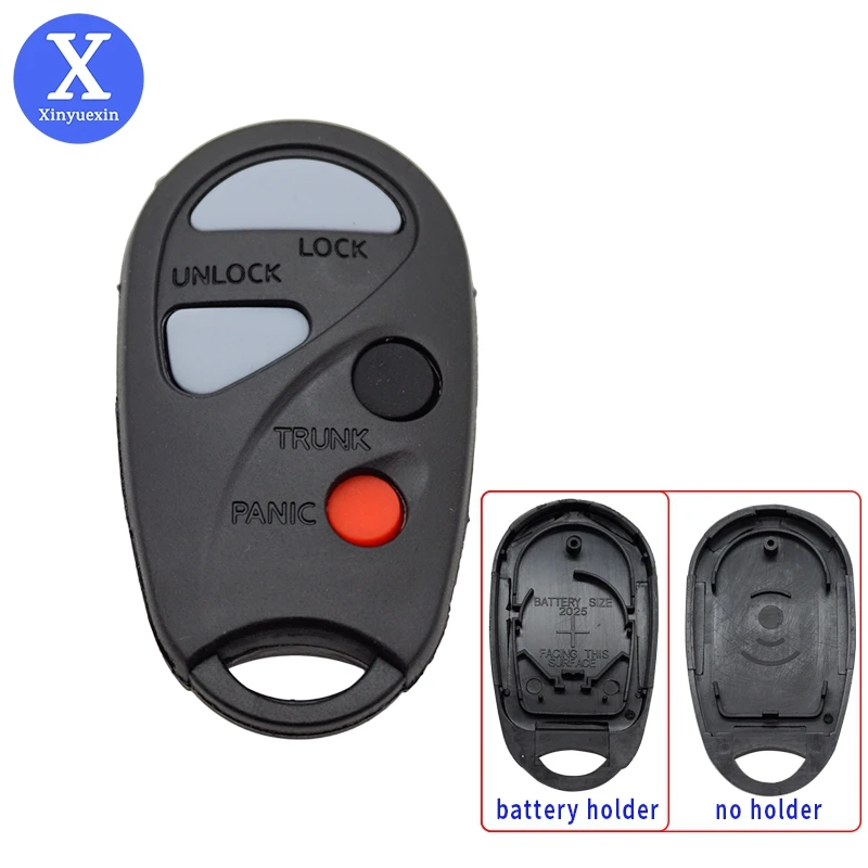 

Xinyuexin Car Key Case Shell Fob for Nissan Maxima Sentra Pathfinder Xterra 4 Buttons Remote Car Key Case Cover Auto Accessories