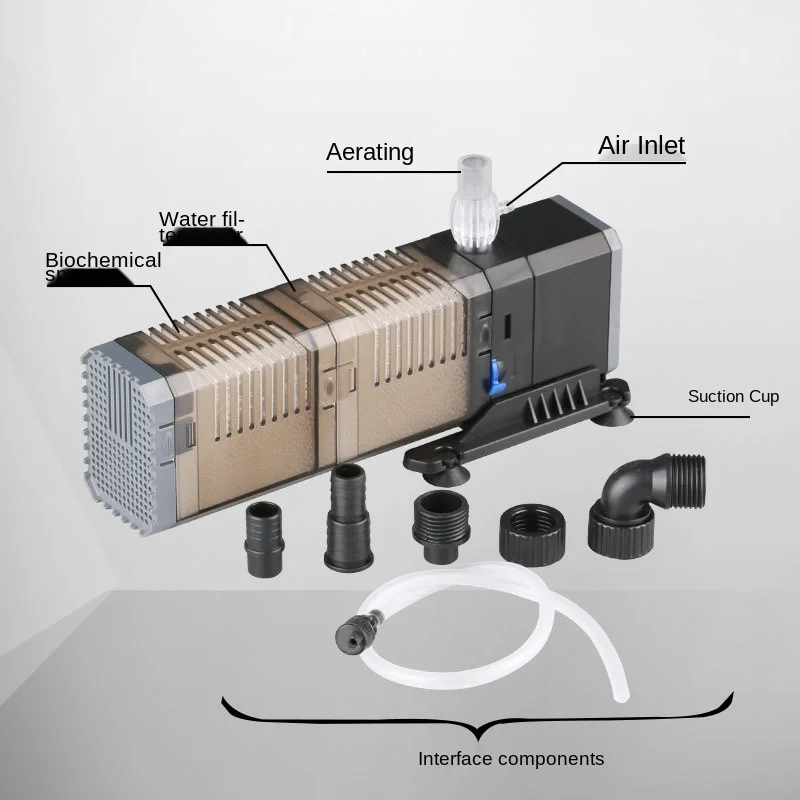 Nouvelle pompe de filtre d'aquarium Lampe UV d'aquarium Purification d'eau  intégrée Oxygénation Pompe interne Aqua [livraison gratuite]