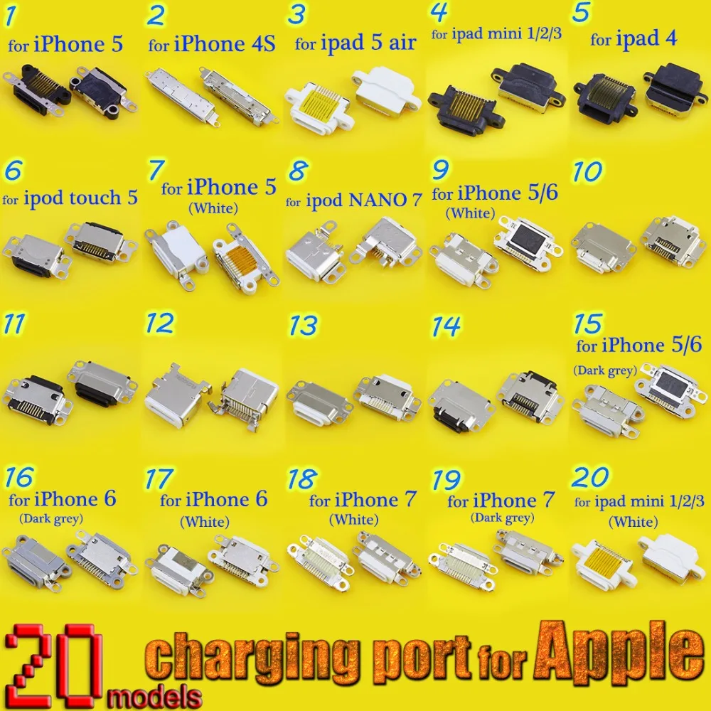 DC разъем питания Mini USB для Apple iPad 5 iPhone Ipad 2 зарядный порт Гнездо Micro