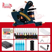 Полный набор татуировки машины пистолет 4/6/10/20 Цвет тату татуировки пигмента аксессуары постоянного боди-арт макияж полный набор татуировок