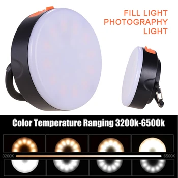 

For Wild Shooting Stage Party 1pc High Quality Mini RGB LED Photography Lamp Multi-functional Modes 3200-6500K Fill Light Pohiks