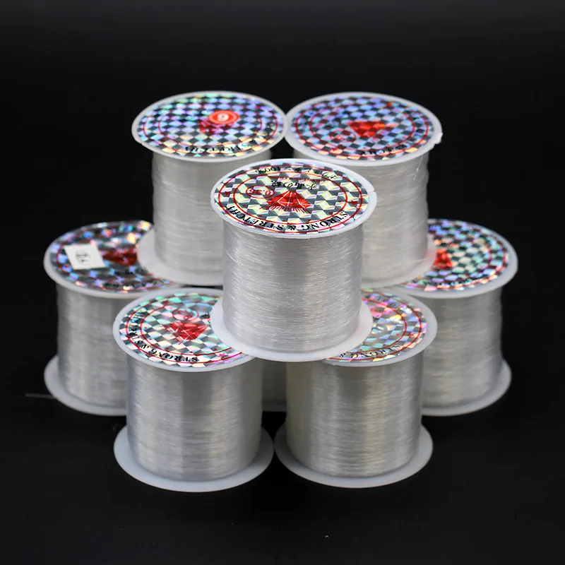 2p 0.2-1mm Transparent Non-Stretch Fish Line Wire Nylon String jewelry cord Necklace DIY Beading Making sewing accessory | Дом и сад