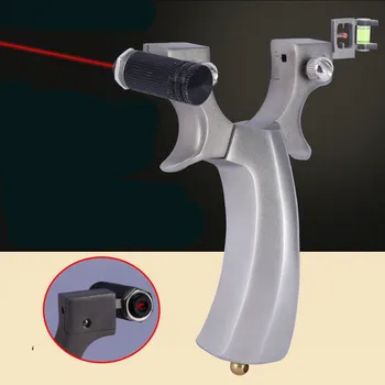 

Hunting Slingshot Infrared Laser Fast Pressing Stainless Steel Catapult with Rubber Band Outdoor Shooting Sling Shot