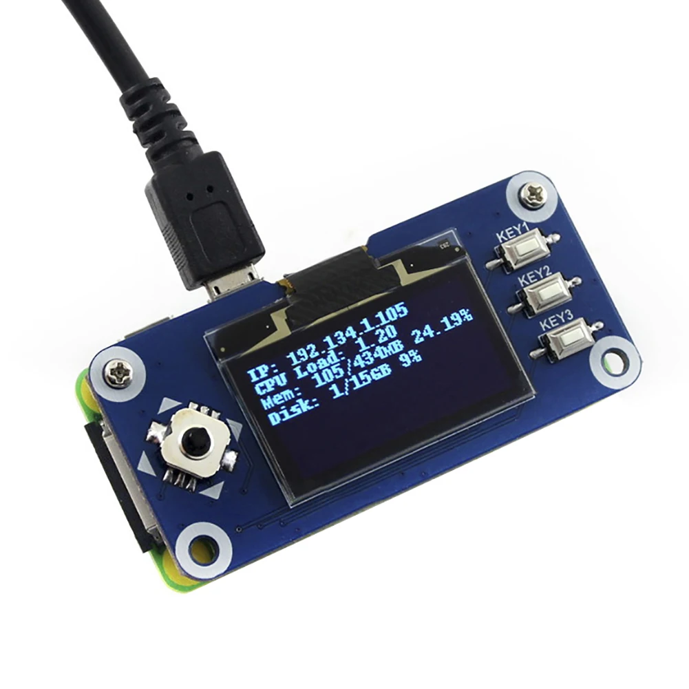 Расширительная плата Waveshare для Raspberry Pi 2B/3B/Zero W 128x64 пикселей интерфейс SPI I2C SH1106 1 3
