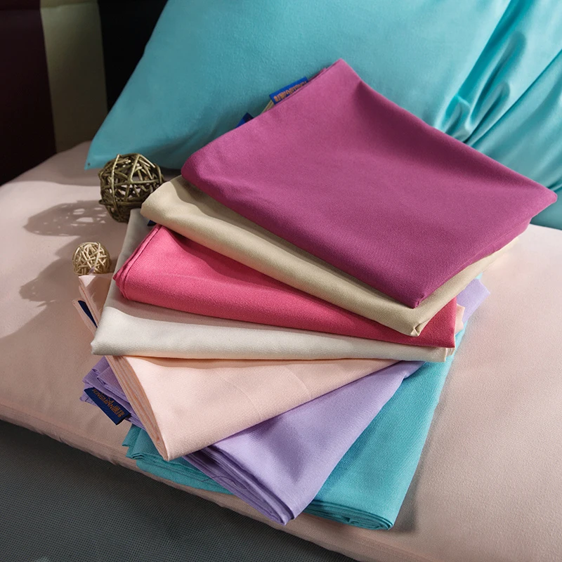 

2 pieces of 100% polyester super soft solid color pillowcase household pillowcase multi-size