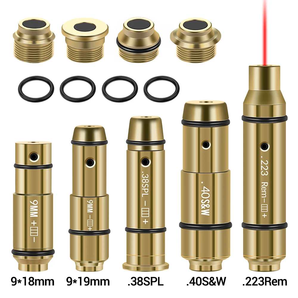 9mm/.40S&W/.38SPL/.223Rem Laser Trainer Cartridge Switch Cover Laser Training Bullet Breech Cover Tail Switch Accessories