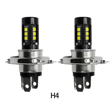 

2*Perfect led 9-80V H4/H6 3030 15LED Motorcycle Beam Headlight Bulb 12V 6500K LED Motorbike Front Headlamp Head Light Fog Lamp