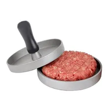 DIY алюминиевый гамбургер пресс антипригарное сопротивление истиранию деревянная ручка кухонный инструмент