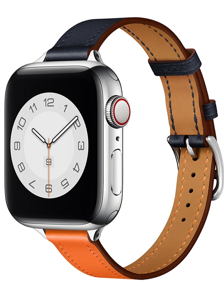 Attelage Leather strap For Apple Watch band 44mm 40mm 42mm 38mm Single Tour  watchband bracelet iWatch Series 3 4 5 6 SE strap|Watchbands| - AliExpress