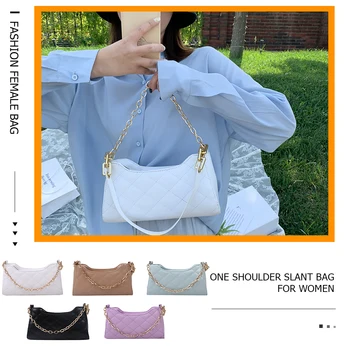

Women Solid Color PU Leather Handbags Lady Elegant Office Shoulder Totes Bags Popular Simple Female Daily Bag