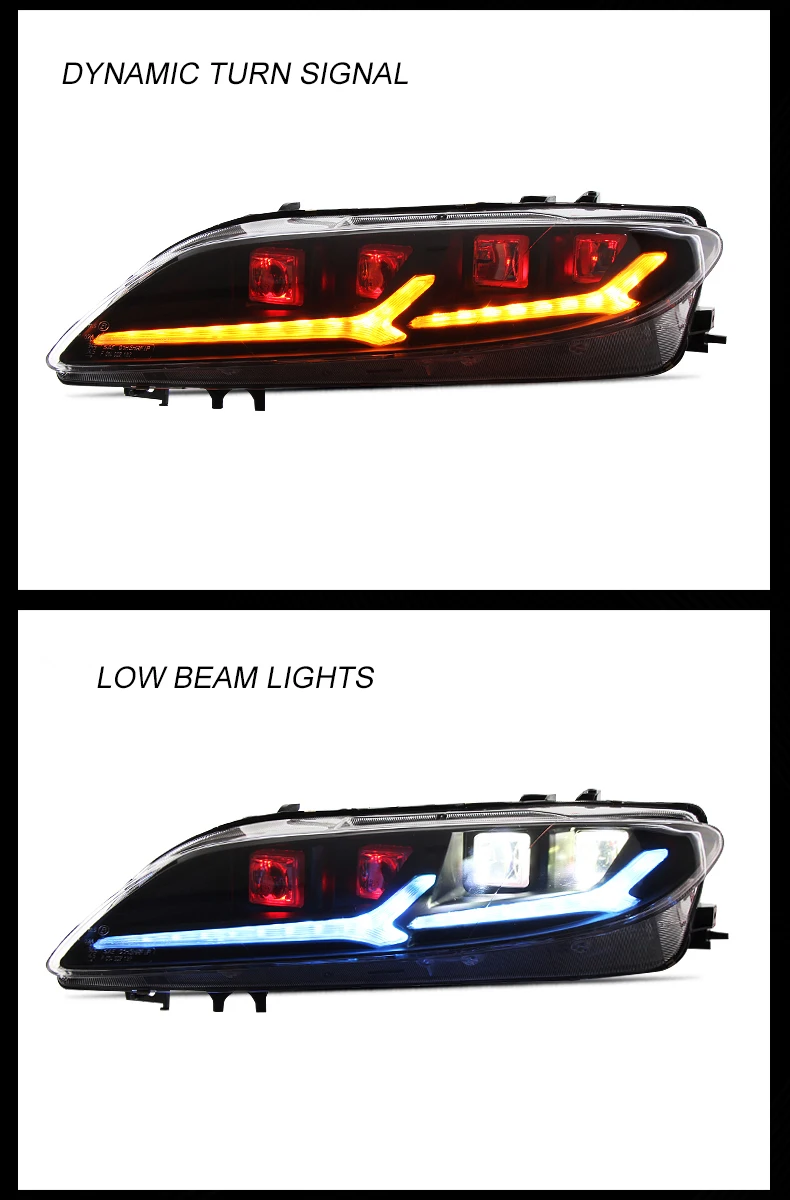 Автомобильный Стильный чехол на голову для mazda 6 M6, головной светильник s 2003-, светодиодный светильник на голову, головной светильник, дневной ходовой светильник