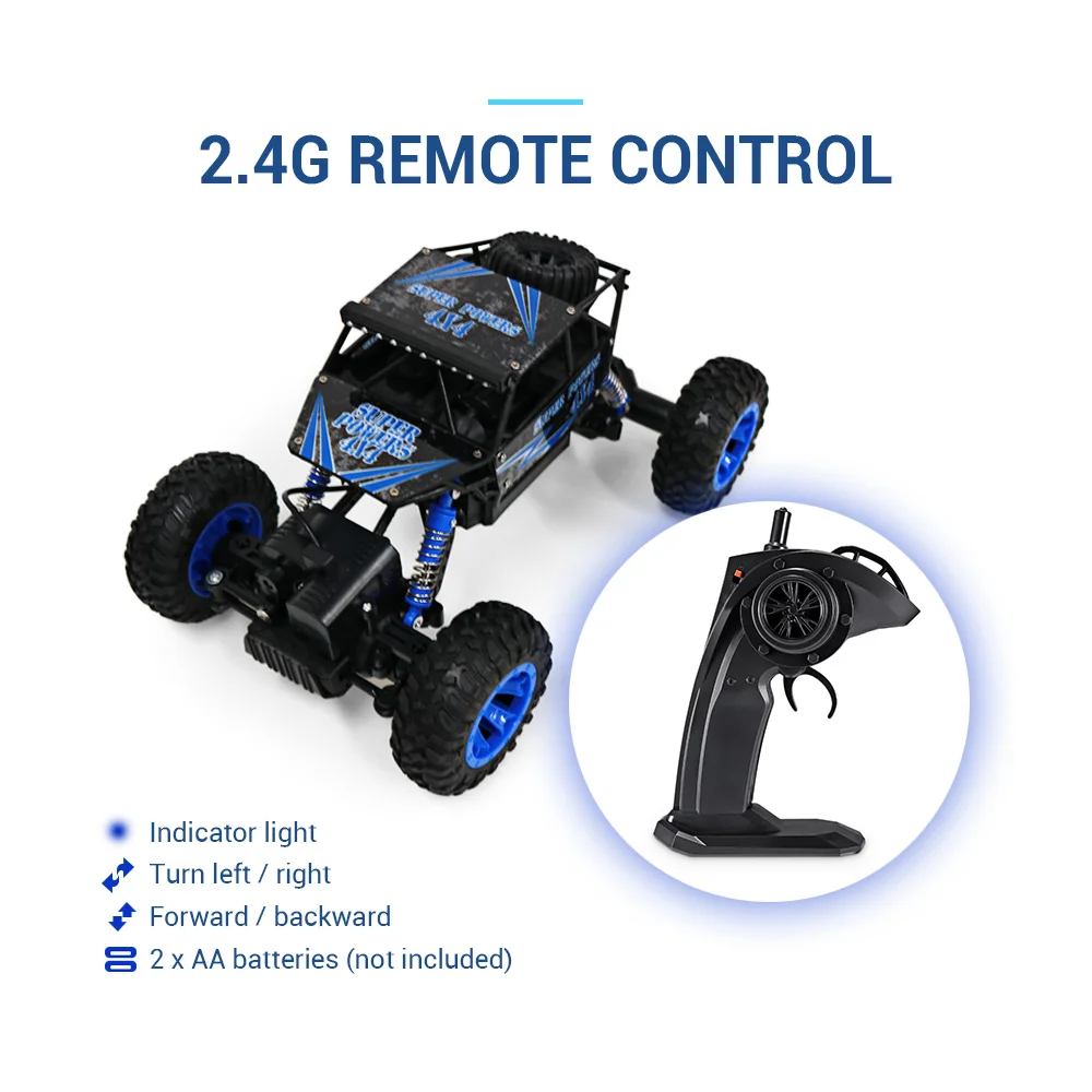 Большой внедорожный автомобиль дрейф RC гоночный автомобиль игрушка скалолазание пульт дистанционного управления 2,4 ГГц частота usb зарядка индикатор светильник автомобиль игрушки