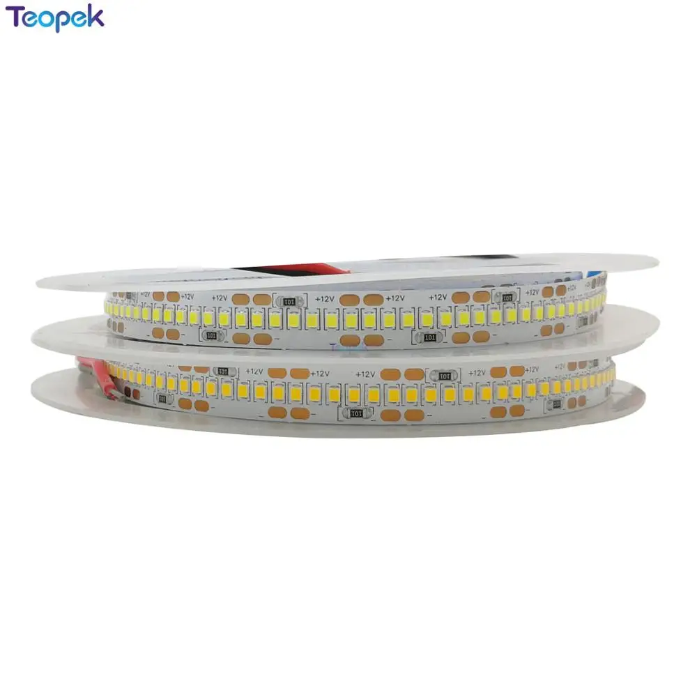 #Best High brightness 2025 LED Strip 312LED m Flexible LED Stripe Light 5m lot 2025 SMD Ribbon DC12V Cool White Warm White 10mm PCB